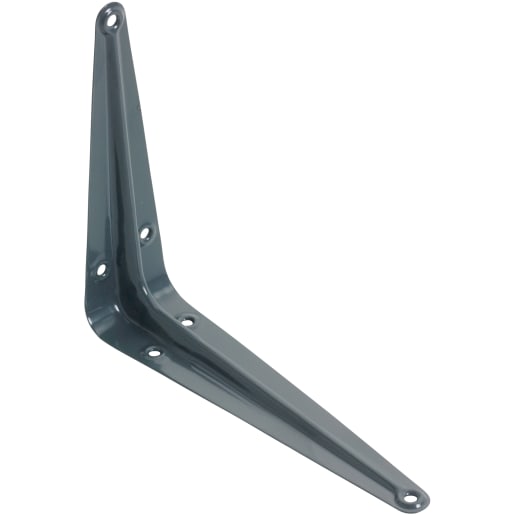 A Perry No.240 London Pattern Shelf Bracket 12 x 10 Inch Grey