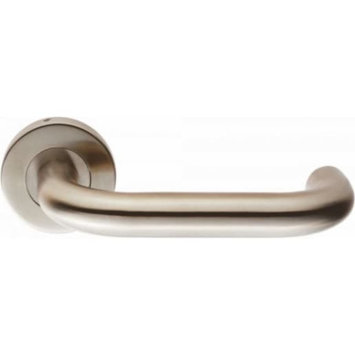 Eurospec Safety Lever on Sprung Rose Satin Stainless Steel