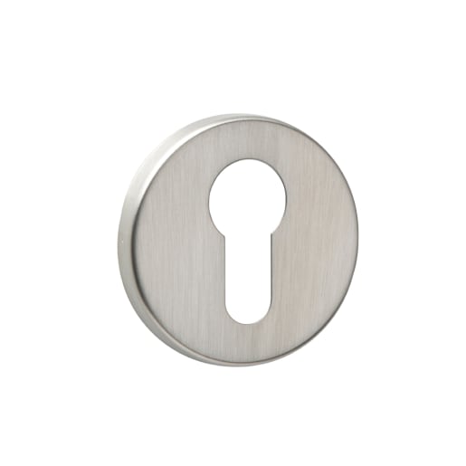 Round Euro Escutcheon Satin Nickel 52mm