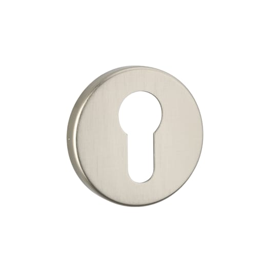 Round Euro Escutcheon Stainless Steel Effect