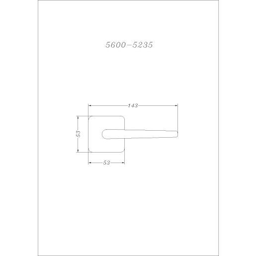 URFIC Saturn Lever On Rose Stainless Steel Effect