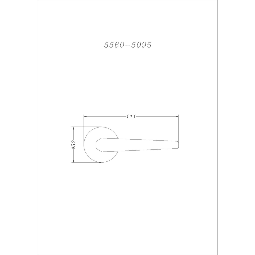 URFIC Neptune Lever On Rose Polished Nickel