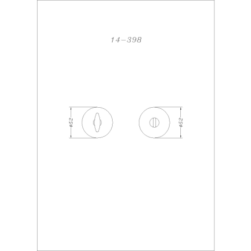 Round Bathroom Escutcheon Satin Nickel