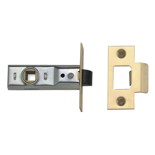 Union 2648 Mortice Tubular Latch 76mm Polished Brass