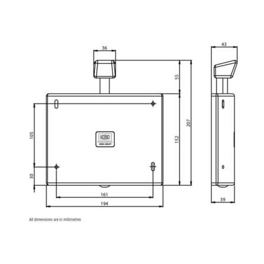 Union DoorSense Acoustic Release Hold Open Unit White