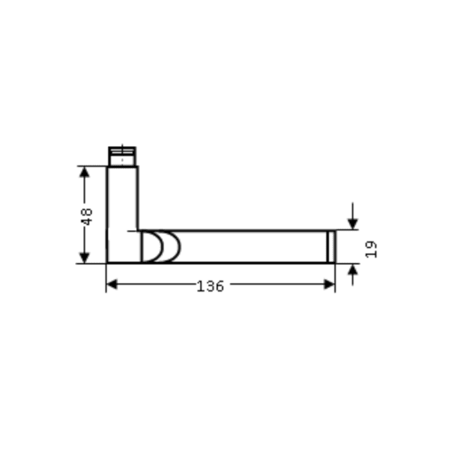 Karcher Starlight Lever Round Rose Polished Chrome and Satin Stainless Steel