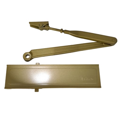 Briton 1120B Adjustable Overhead Door Control with Backcheck Gold