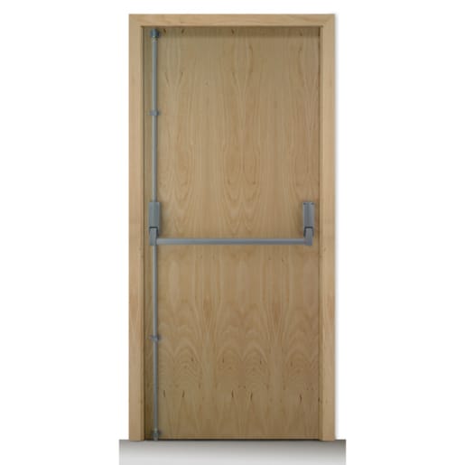 Briton Single Door Panic Bolt Reversible Silver