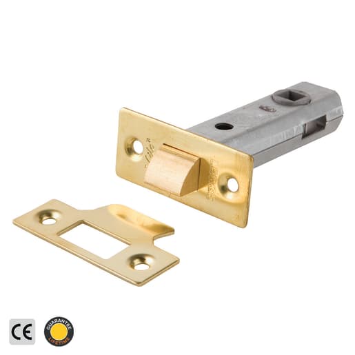Legge B3724LK.PB Tubular Mortice Latch & Locking Function (95mm Case)