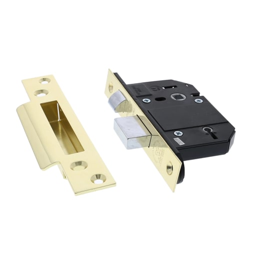 Legge 5 Lever Mortice Sashlock 76mm Polished Brass