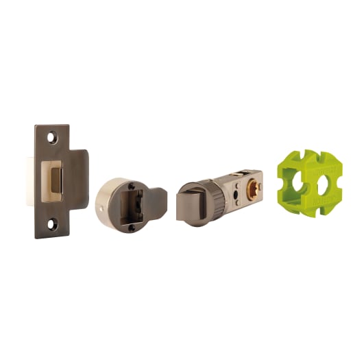 Jigtech Fire Rated CE Smart Latch 57mm Backset - Black Nickel