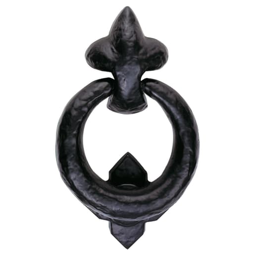 Carlisle Brass Ring Door Knocker Black Antique