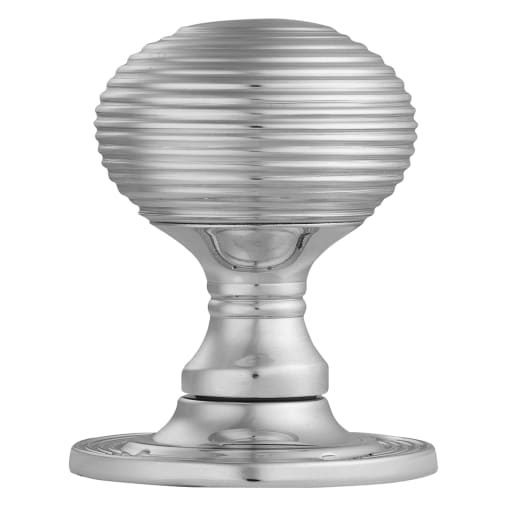 Carlisle Brass Queen Anne Style Mortice Knob Set Polished Chrome