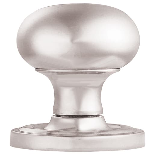 Carlisle Brass Concealed Fix Mushroom Mortice Knob Satin Chrome
