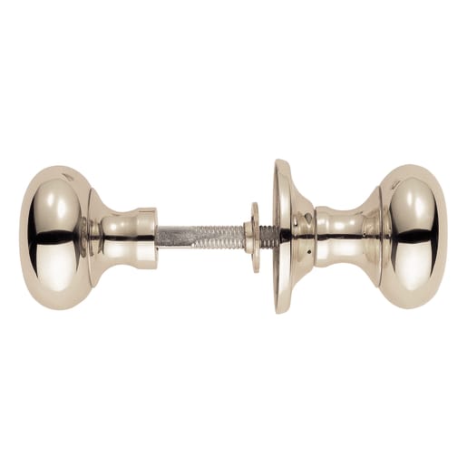 Carlisle Victorian Mortice Rim Knob Mushroom Shaped Polished Chrome