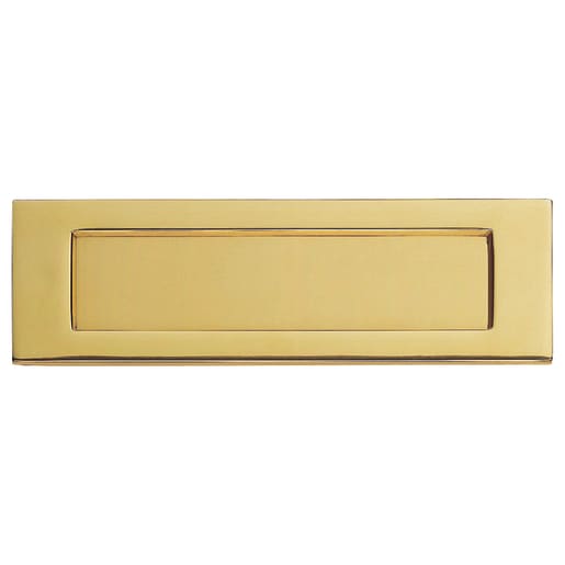 Carlisle Brass Victorian Architectural Letter Plate Polished Brass