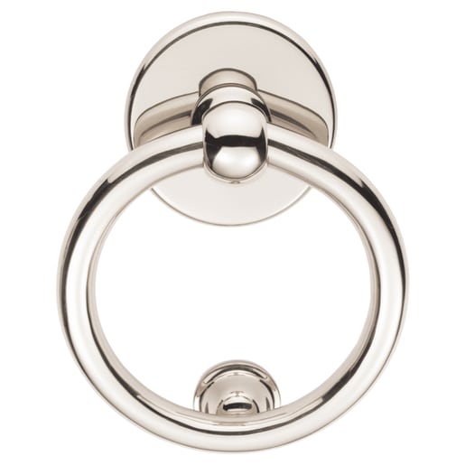 Carlisle Brass Victorian Ring Door Knocker Polished Chrome