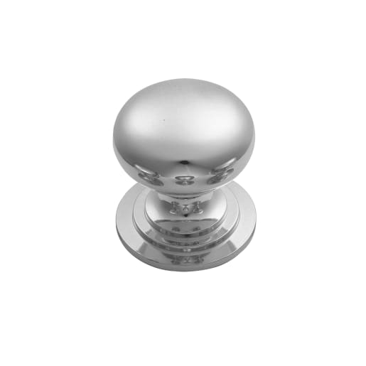 Carlisle Brass Victorian Cupboard Knob 25mm Polished Chrome
