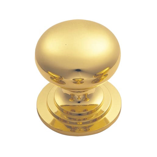 Carlisle Brass Victorian Cupboard Knob 38mm Polished Brass