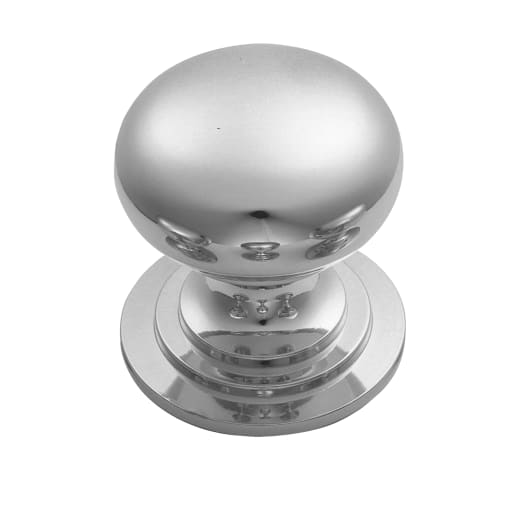 Carlisle Brass Victorian Cupboard Knob 38mm Polished Chrome