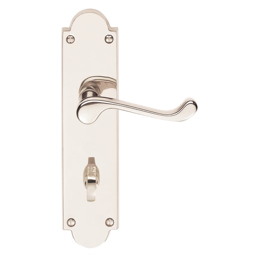 Carlisle Brass Victorian Shaped Scroll Lever Bathroom Chrome Plated