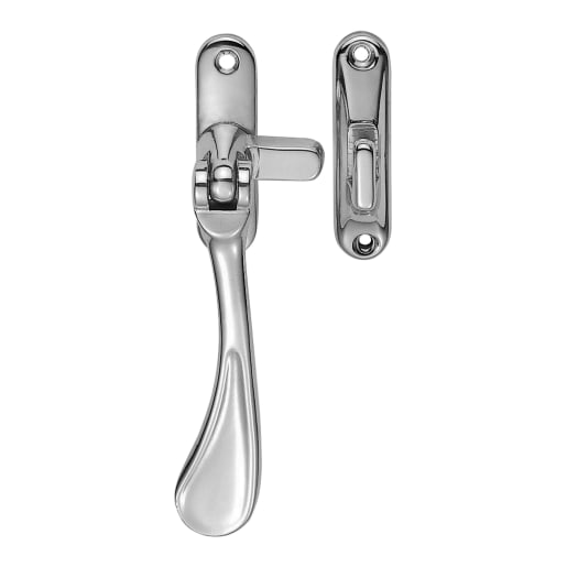 Carlisle Brass Victorian Reversible Casement Fastener Satin Chrome