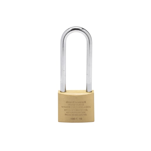 Burg-Wachter Magno 400 E 40mm Brass Padlock with 65mm Long Shackle - Keyed Alike Z1 Suite