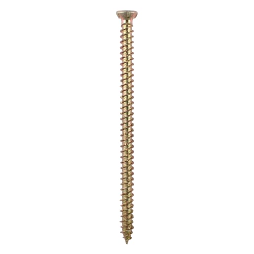 TIMCO Concrete Screw Self-Tap Yellow 100 x 7.5mm Box of 100