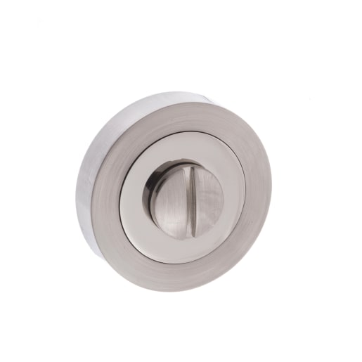 Status Turn & Release on Round Rose Satin Nickel/Nickel Plated