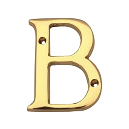 Carlisle Brass Letter Face Fix Letter 'B' 53mm Polished Brass