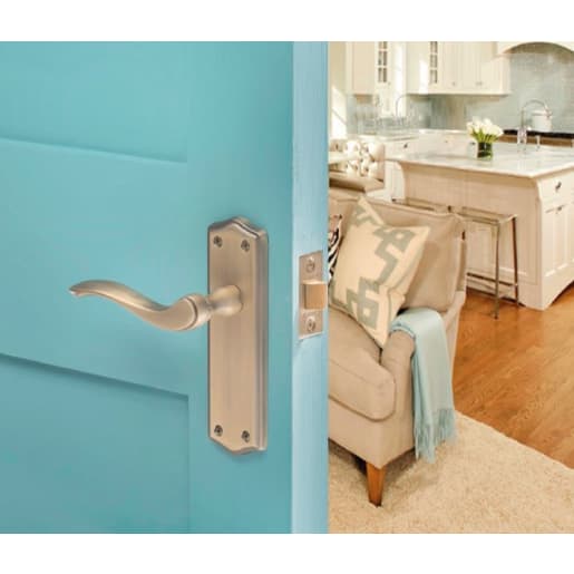 Old English Warwick Latch Lever on Backplate Matt Antique Brass