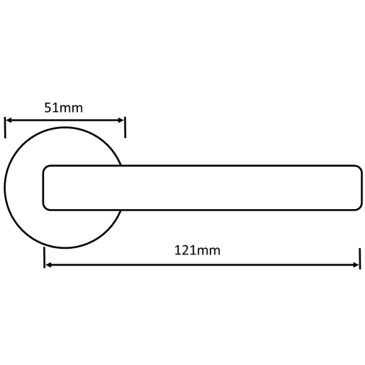 Old English Warwick Lever on Round Rose Distressed Silver