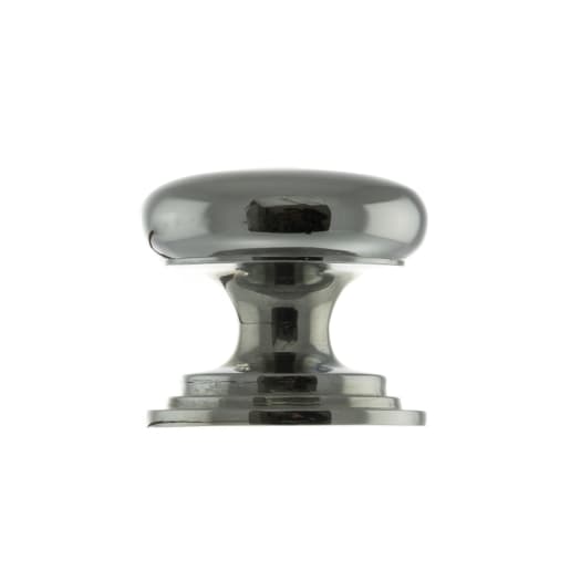 Old English Lincoln Solid Brass Victorian Cabinet Knob on Concealed Fix 38mm Polished Chrome