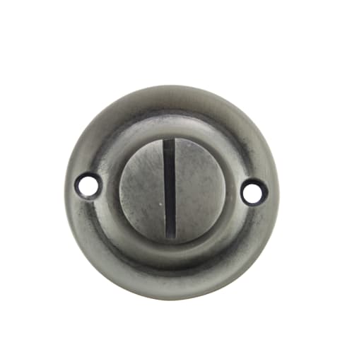 Old English Solid Brass Oval Turn & Release Matt Gun Metal