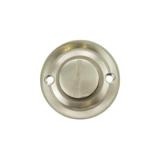Old English Solid Brass Oval Turn and Release Satin Nickel