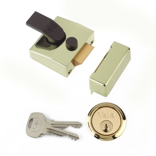 Yale 85 Deadlocking Security Nightlatch 40mm Brass