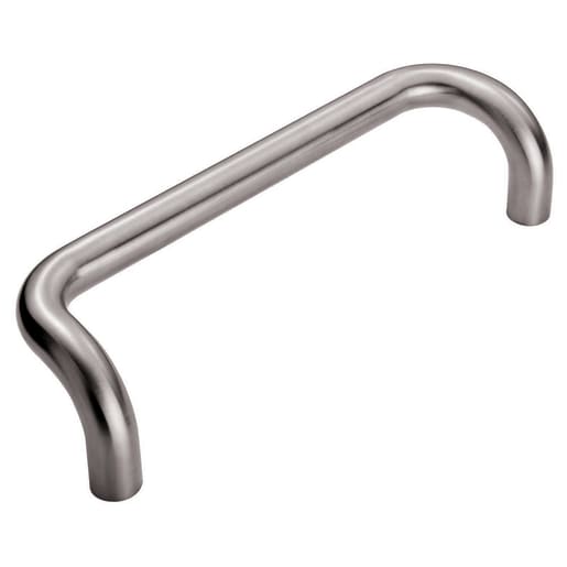 Eurospec Cranked Pull Handle 300 x 19mm Satin Stainless Steel