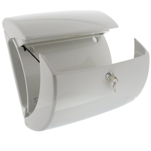 Burg-Wachter Piano 886 W High Quality Plastic Post Box White