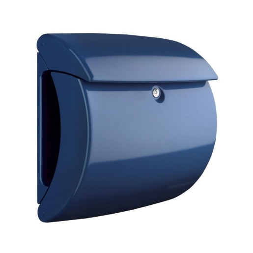 Burg-Wachter Piano 886 MB High Quality Plastic Post Box Marine Blue