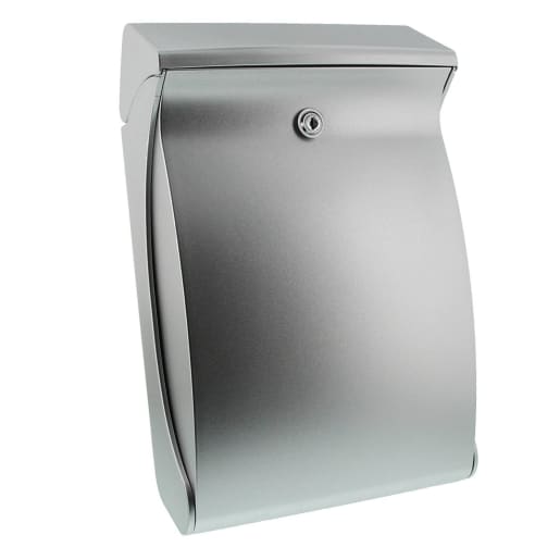 Burg-Wachter Swing 4905 Si Weatherproof Plastic Postbox Silver