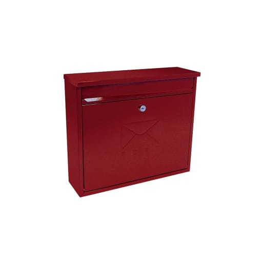 Burg-Wachter MB02 R Elegance Banked Post Box Pillarbox Red