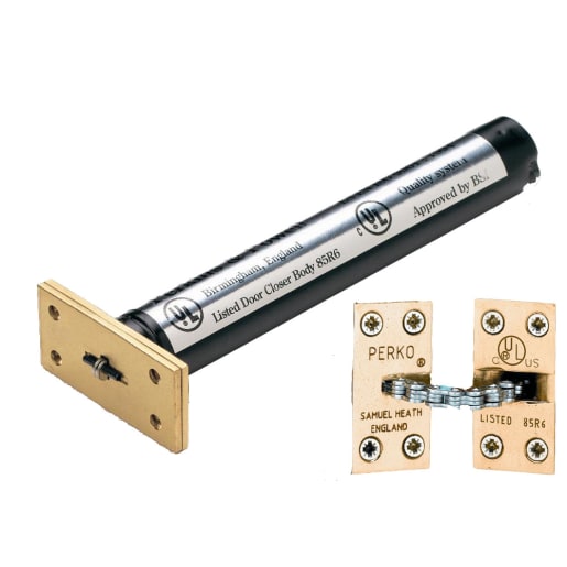 Samuel Heath Perko Concealed Door Closer 145mm Brass