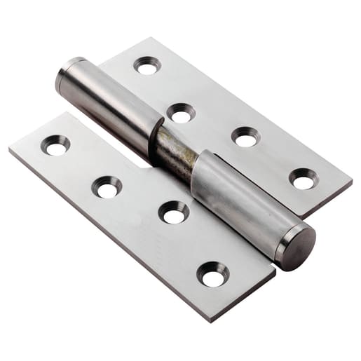 Eurospec Rising Hinge Left Hand 102mm Satin Stainless Steel