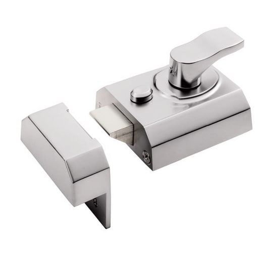 Eurospec Deadlocking Rim Nightlatch Level 3 Narrow 40mm Satin Chrome