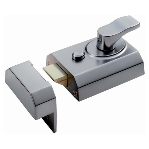 Eurospec Deadlocking Rim Nightlatch Level 3 60mm Satin Chrome