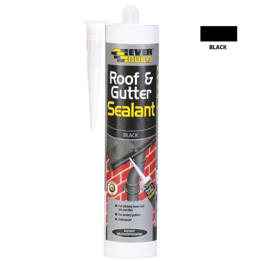 Everbuild Roof and Gutter Sealant 295ml Black