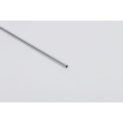 Rothley Silver Anodised Aluminium Regular Round Tube 1m x 8 x 1mm