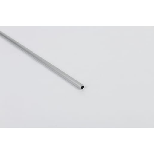 Rothley Silver Anodised Aluminium Round Tube 1m x 10 x 1mm
