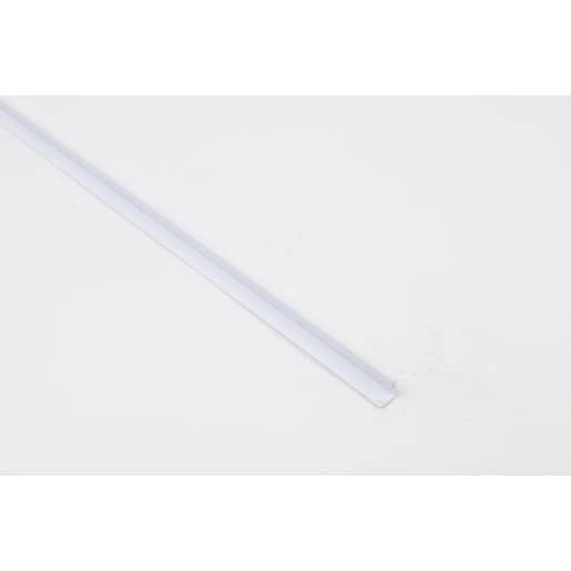 Rothley White Hard Polyvinyl Chloride Equal Sided Angle 2m x 10 x 1mm