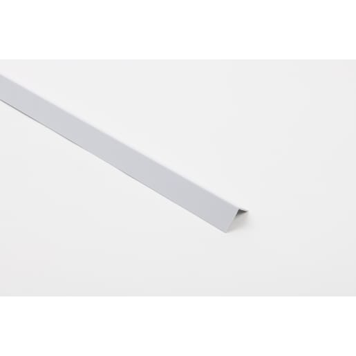 Rothley White Hard Polyvinyl Chloride Equal Sided Angle 2.5m x 20 x 1mm